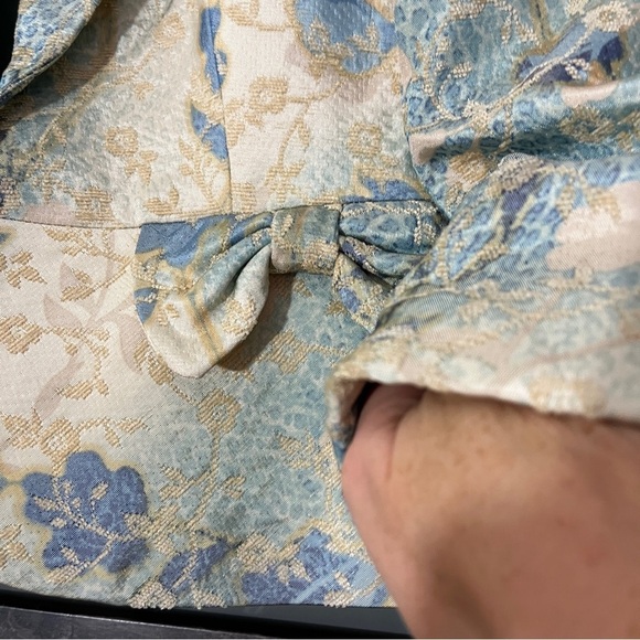 Nipon Boutique Floral Brocade Suit Jacket Coquette Size 10 Coastal Grandma - Picture 4 of 11